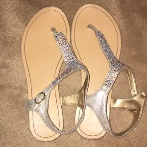 BCBG sparkly sandals